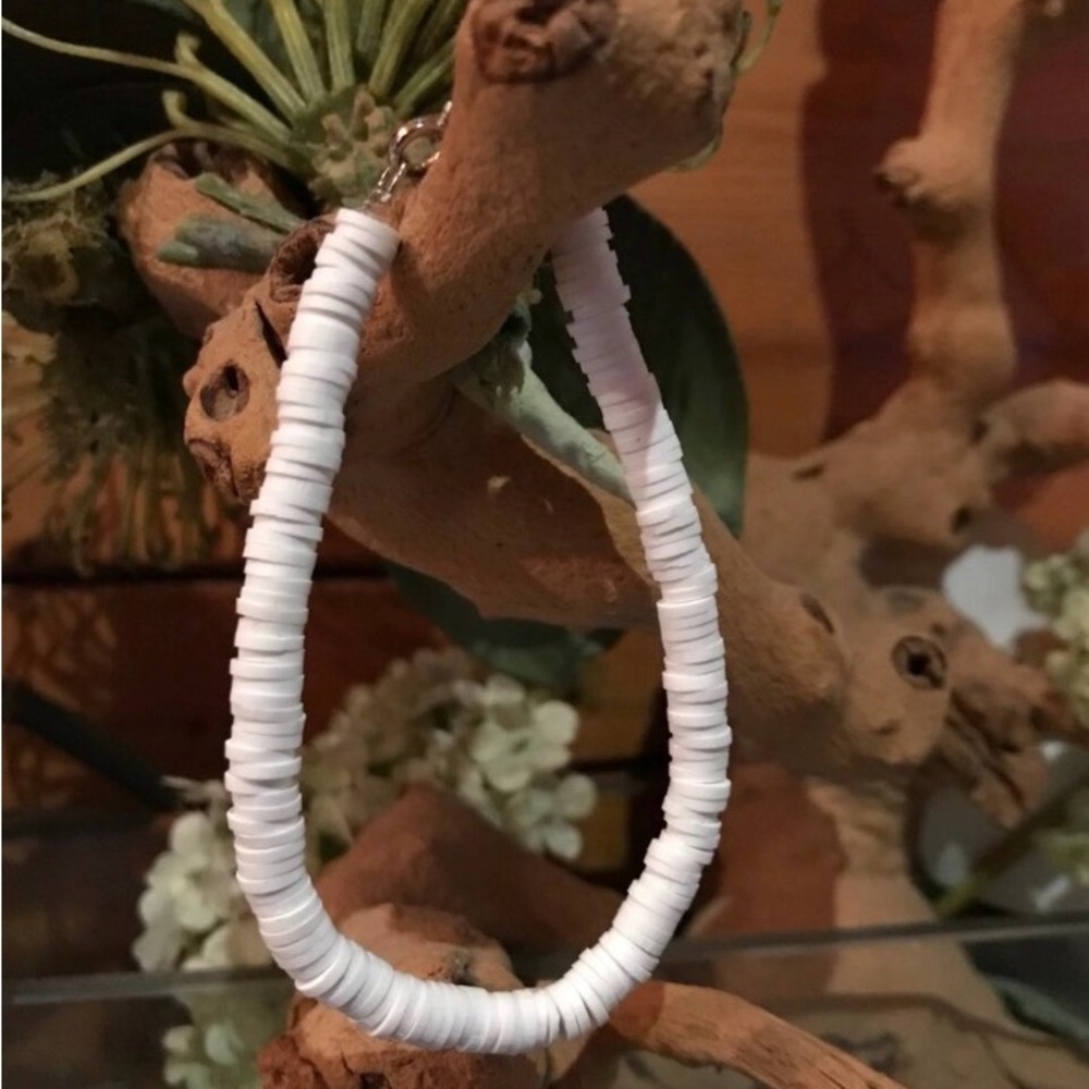 White Beaded Bracelet